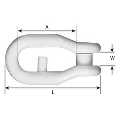 Sail Shackles – Large Screw-On Anti-Jamming (Nylon)
