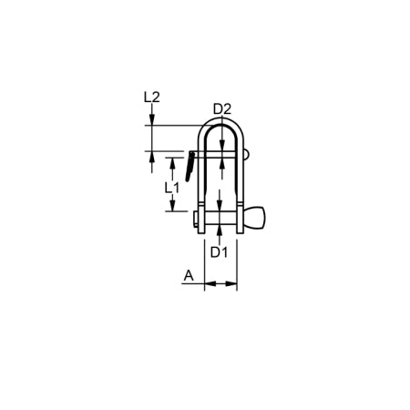 Halyard shackles