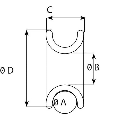 Wichard FRX10 Friction Ring - 10mm (25/64") [21008W]