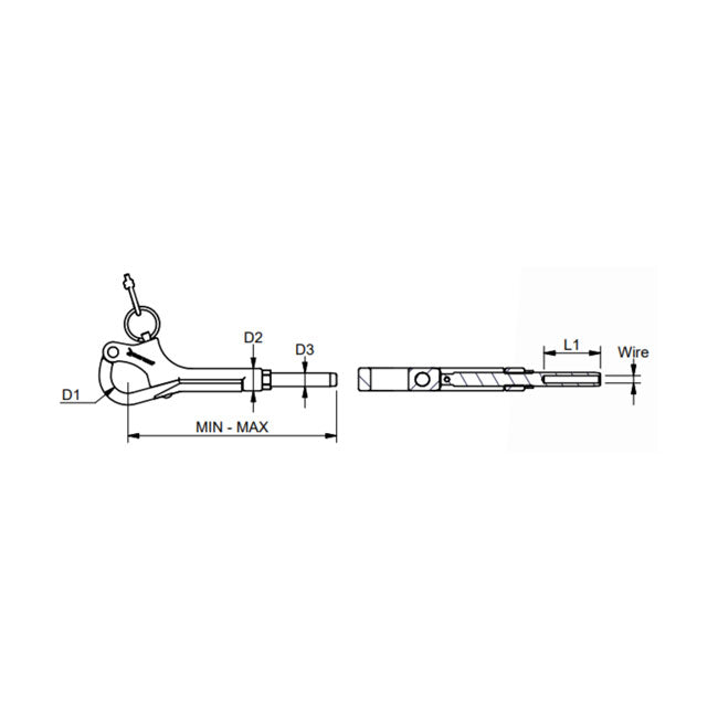 Gate Hook With Terminal