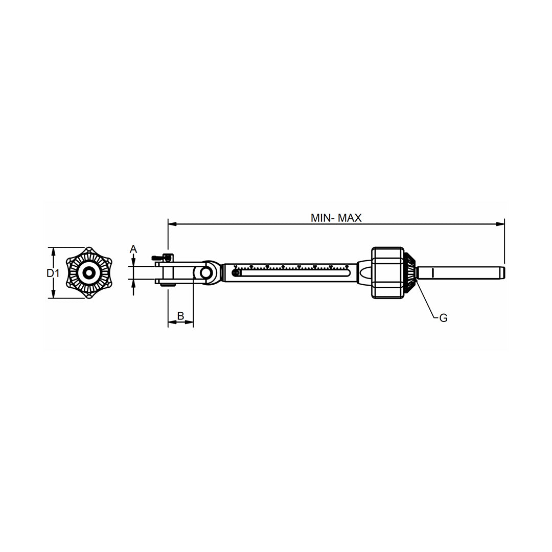 Quick race tuning – QRT – hand operated turnbuckle