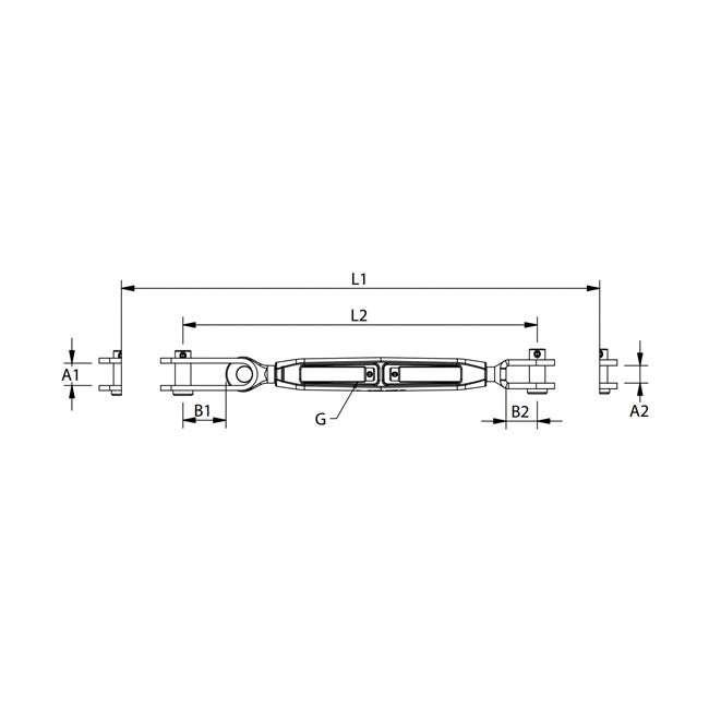Rigging Screw Toggle/Fork UNF