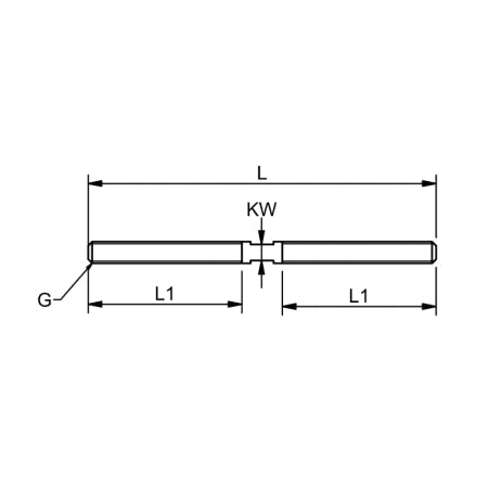 Double Threaded Pin