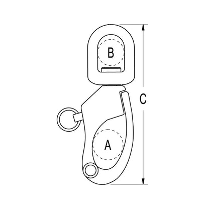 Ronstan Swiveling Bail Snap Shackle